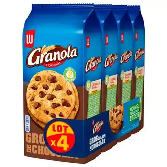 Auchan Cookies Gros Éclats De Chocolat Granola Lu offre