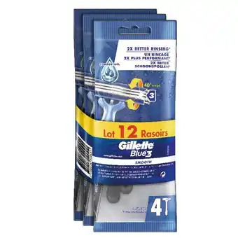Auchan Rasoirs Jetables Blue 3 Gillette offre