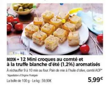Thiriet 12 Mini croques au comté et à la truffe blanche d'été offre