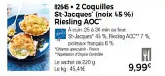 Thiriet 2 Coquilles st-jacques offre