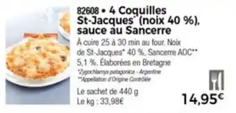 Thiriet 4 Coquilles st-jacques offre
