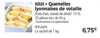 Thiriet Quenelles lyonnaises de volaille offre