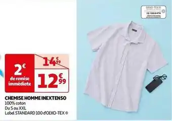 Auchan Inextenso - chemise homme offre