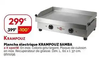 Gifi Krampouz - plancha électrique samba offre