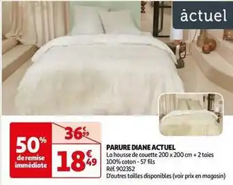 Auchan Actuel - parure diane offre