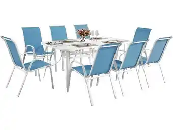 Brico Cash Salon de jardin Cordoba XL 180 - Phoenix - Bleu offre