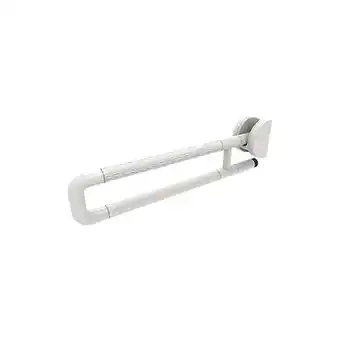 Bricorama Barre d'appui relevable inox - extérieur polyamide antibactérien blanc offre