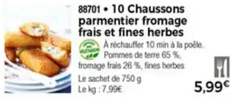 Thiriet 10 Chaussons parmentier fromage frais et fines herbes offre