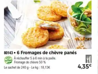 Thiriet 6 Fromages de chèvre panés offre