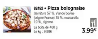 Pizza bolognaise