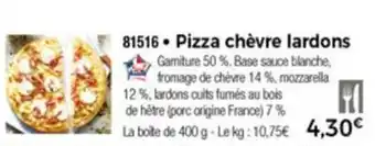 Thiriet Pizza chèvre lardons offre