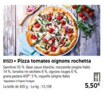 Thiriet Pizza tomates oignons rochetta offre
