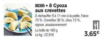 Thiriet 8 Gyoza aux crevettes offre