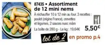 Thiriet Assortiment de 12 mini nems offre