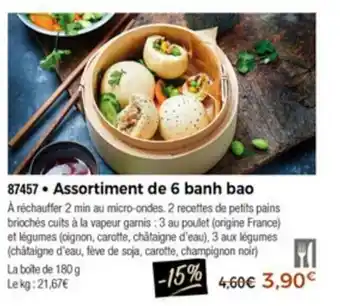 Thiriet Assortiment de 6 banh bao offre