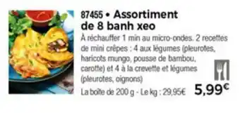 Thiriet Assortiment de 8 banh xeo offre