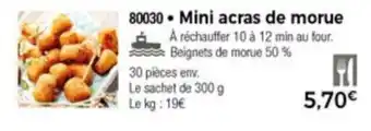 Thiriet Mini acras de morue offre