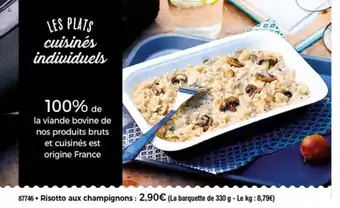 Thiriet Risotto aux champignons offre