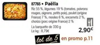 Thiriet Paëlla offre