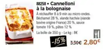 Thiriet Cannelloni à la bolognaise offre