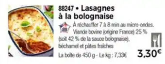 Thiriet Lasagnes à la bolognaise offre
