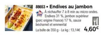 Thiriet Endives au jambon offre