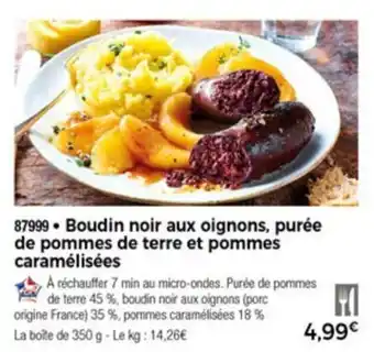 Thiriet Boudin noir aux oignons offre