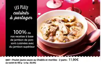 Thiriet Poulet jaune sauce au chablis et morilles offre