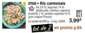 Thiriet Riz cantonais offre