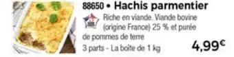 Thiriet Hachis parmentier offre