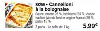 Thiriet Cannelloni à la bolognaise offre
