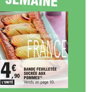 E.Leclerc BANDE FEUILLETÉE SUCRÉE AUX POMMES offre