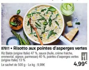 Thiriet Risotto aux pointes d'asperges vertes offre