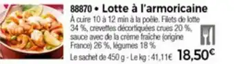 Thiriet Lotte à l'armoricaine offre