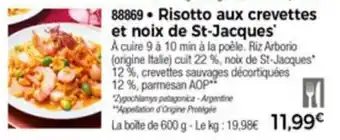 Risotto aux crevettes et noix de St-Jacques