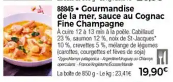 Thiriet Gourmandise de la mer sauce au Cognac Fine Champagne offre