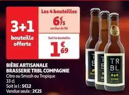 Auchan Supermarché Trbl compagnie - bière artisanale brasserie offre