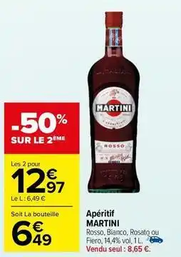 Carrefour Market Martini - apéritif offre