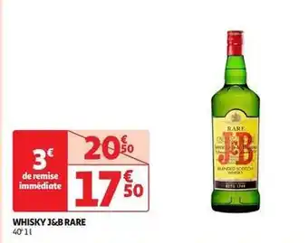 Auchan Supermarché J&b - whisky rare offre