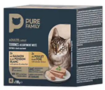 Jardiland Terrines Mix Saumon & Poisson / Poulet & Foie 4 x100g-PURE FAMILY offre