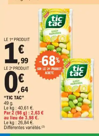 E.Leclerc TIC TAC offre
