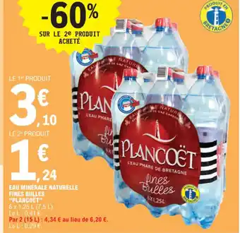 E.Leclerc EAU MINÉRALE NATURELLE FINES BULLES offre