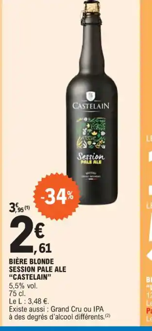 E.Leclerc BIÈRE BLONDE D'ABBAYE "LEFFE" offre