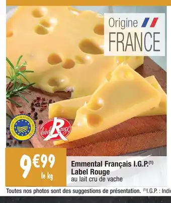 Migros Emmental Français I.G.P.(¹) offre