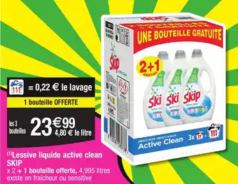 Migros (1)Lessive liquide active clean SKIP offre