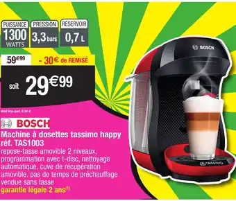 Migros Machine à dosettes tassimo happy offre