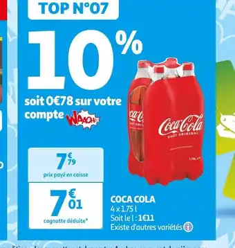 Auchan Supermarché Coca-Cola offre