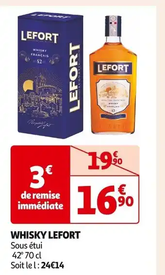 Auchan Supermarché WHISKY LEFORT offre