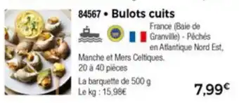 Thiriet Bulots cuits offre