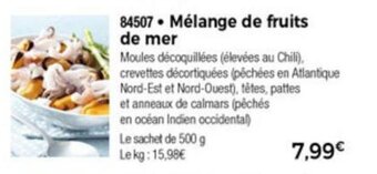 Thiriet Mélange de fruits de mer offre